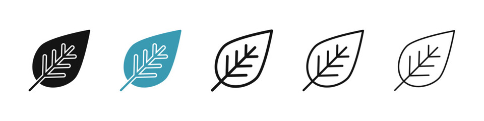 Poster - Leaf icon illustration vector symbol set