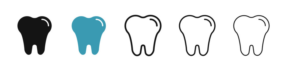 Poster - Tooth icon illustration vector symbol set
