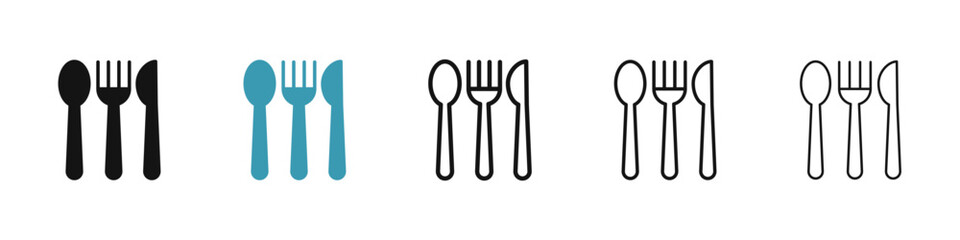 Poster - Utensils icon illustration vector symbol set