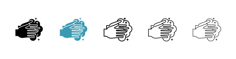 Poster - Wash your hands icon illustration vector symbol set