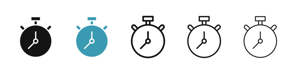 Poster - Stopwatch icon illustration vector symbol set