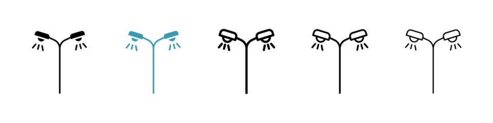 Poster - Street light icon illustration vector symbol set