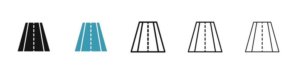 Poster - Road icon illustration vector symbol set