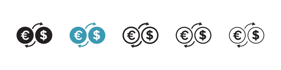 Poster - Money exchange icon illustration vector symbol set