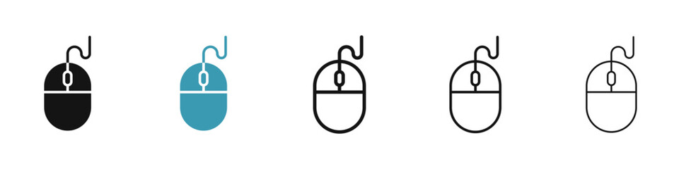 Poster - Mouse icon illustration vector symbol set