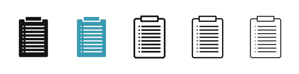 Poster - List icon illustration vector symbol set