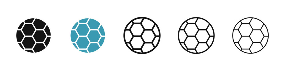 Poster - Football icon illustration vector symbol set