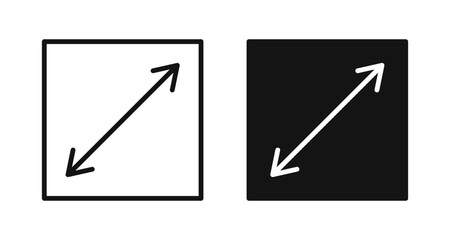 Poster - Expand icon illustration vector symbol set