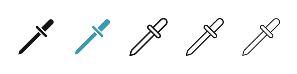 Poster - Eye dropper icon illustration vector symbol set