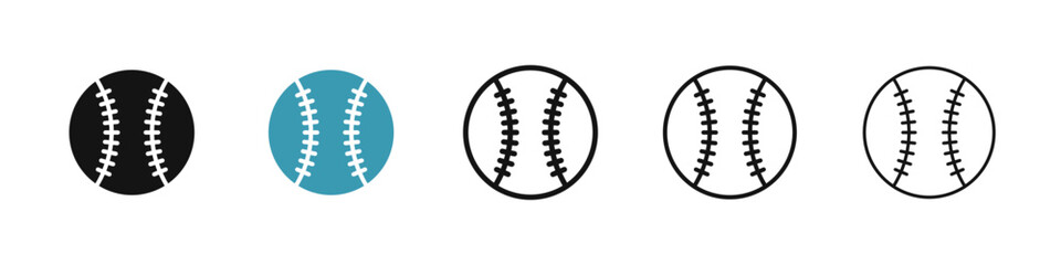 Poster - Baseball icon illustration vector symbol set