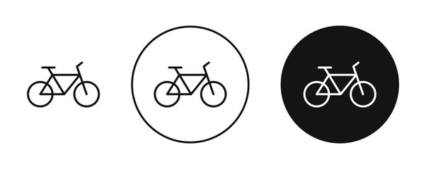 Poster - Biking icon illustration vector symbol set