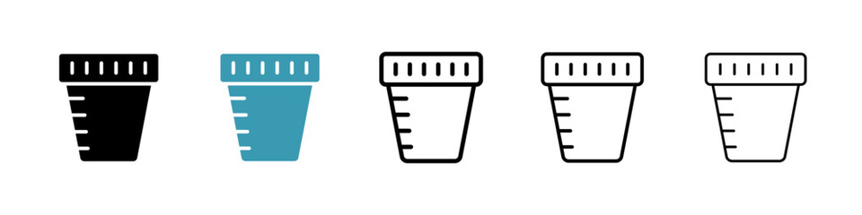 Leinwandbilder - Urine test line icon in art style vector