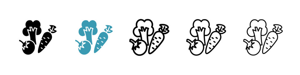 Poster - Vegetable line icon in art style vector