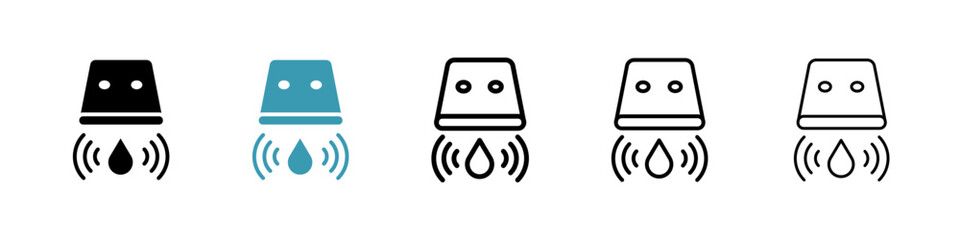 Poster - Water sensor line icon in art style vector