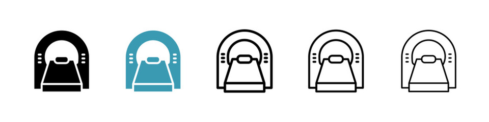 Poster - Tomography line icon in art style vector