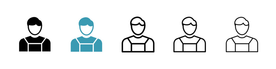 Poster - Tourist Guide line icon in art style vector