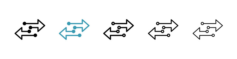 Poster - Transfer line icon in art style vector