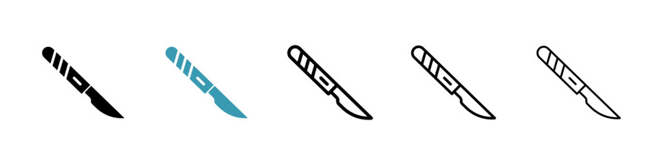 Poster - Scalpel line icon in art style vector