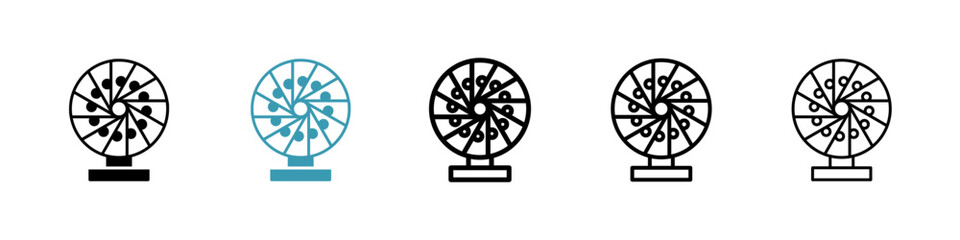 Leinwandbilder - Perpetual motion line icon in art style vector