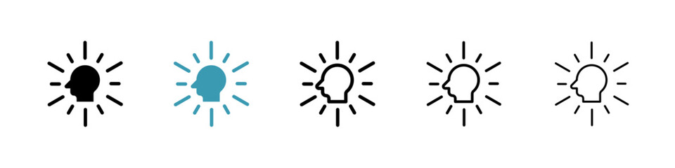 Poster - Intention line icon in art style vector