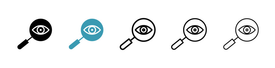 Leinwandbilder - Investigation line icon in art style vector