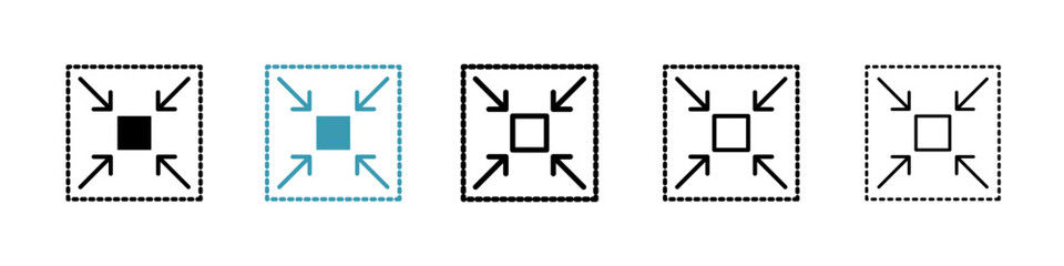 Poster - Compact size line icon in art style vector