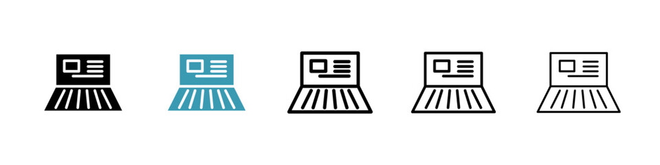 Poster - Bankbook line icon in art style vector