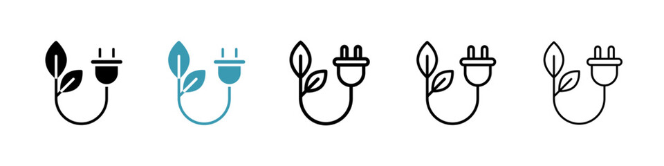 Poster - Biomass energy line icon in art style vector