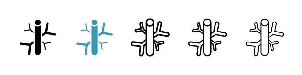 Poster - Blood Vessel line icon in art style vector