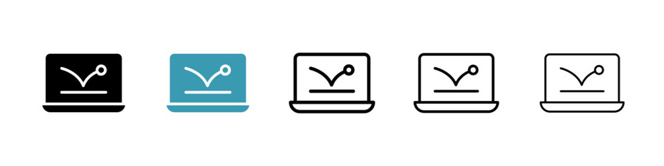 Poster - Bounce rate line icon in art style vector