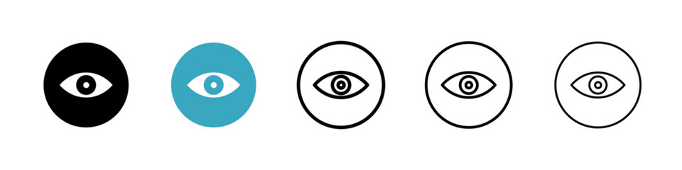 Poster - Show icons in Multiple Styles Set. Vector Illustration