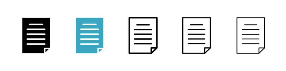 Poster - Form icons in Multiple Styles Set. Vector Illustration