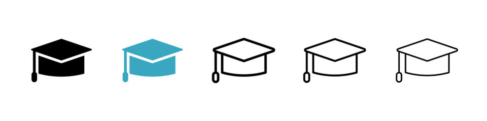 Poster - Education icons in Multiple Styles Set. Vector Illustration