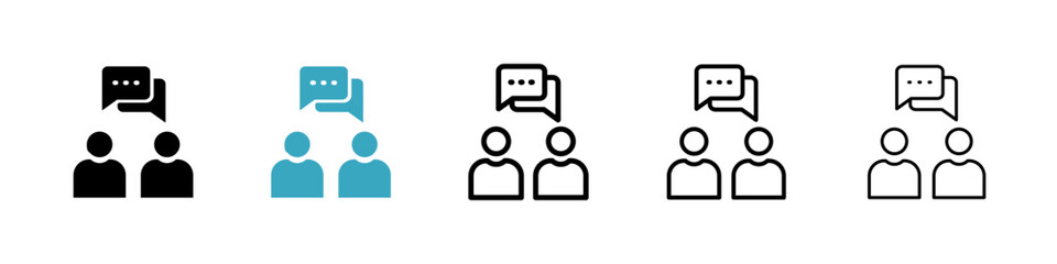Poster - Communication icons in Multiple Styles Set. Vector Illustration