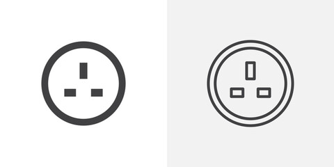 Poster - Socket icon vector symbol for mobile apps and website UI designs.