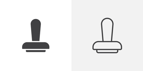 Poster - Stamp icon vector symbol for mobile apps and website UI designs.