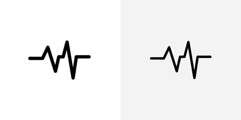 Poster - Pulse icon vector symbol for mobile apps and website UI designs.