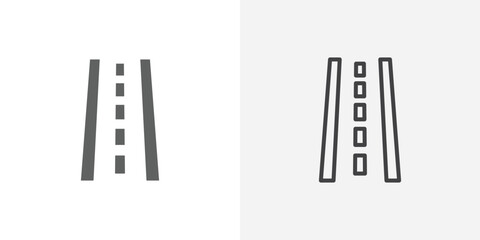 Poster - Road icon vector symbol for mobile apps and website UI designs.