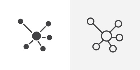 Poster - Particle icon vector symbol for mobile apps and website UI designs.