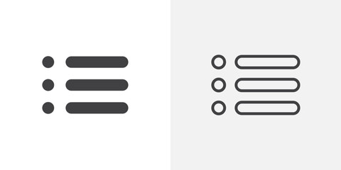 Poster - Menu icon vector symbol for mobile apps and website UI designs.