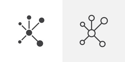 Poster - Network icon vector symbol for mobile apps and website UI designs.