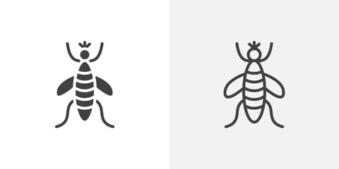 Poster - Mosquito icon vector symbol for mobile apps and website UI designs.