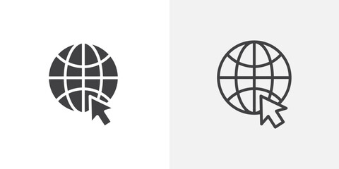 Poster - Internet icon vector symbol for mobile apps and website UI designs.