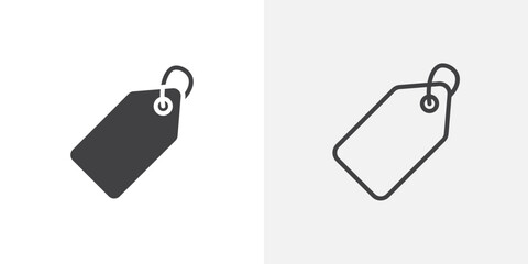 Poster - Label icon vector symbol for mobile apps and website UI designs.