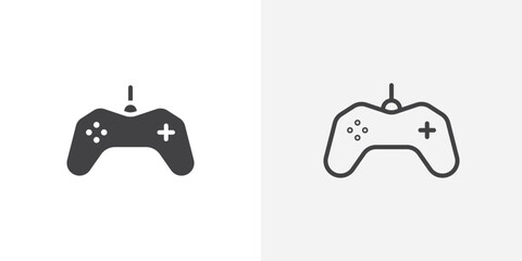 Leinwandbilder - Gamepad icon vector symbol for mobile apps and website UI designs.