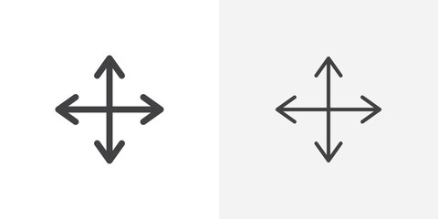 Poster - Drag icon vector symbol for mobile apps and website UI designs.
