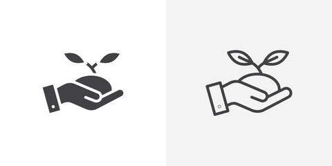 Poster - Environment icon vector symbol for mobile apps and website UI designs.