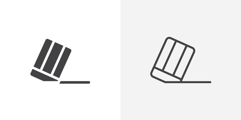 Poster - Eraser icon vector symbol for mobile apps and website UI designs.