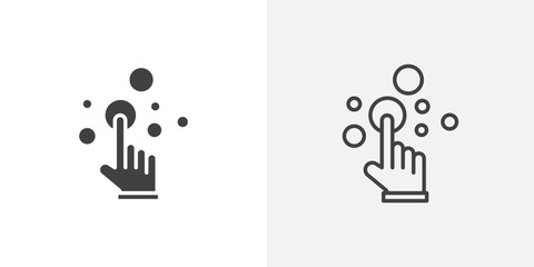 Poster - Choice icon vector symbol for mobile apps and website UI designs.