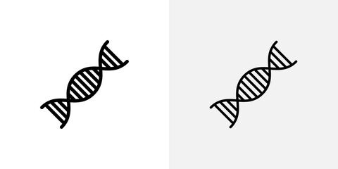 Poster - DNA icon vector symbol for mobile apps and website UI designs.